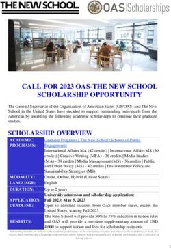 CALL FOR 2023 OAS-THE NEW SCHOOL SCHOLARSHIP OPPORTUNITY