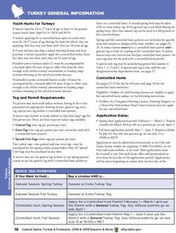 TURKEY GENERAL INFORMATION - Idaho Fish and Game