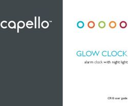 GLOW CLOCK alarm clock with night light