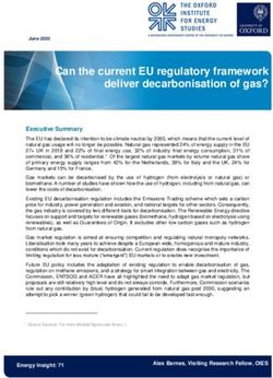 Can the current EU regulatory framework deliver decarbonisation of gas?