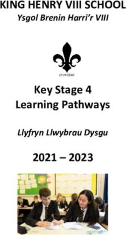 KING HENRY VIII SCHOOL - Key Stage 4 Learning Pathways 2021 2023 - Ysgol Brenin Harri'r VIII - Llyfryn Llwybrau Dysgu