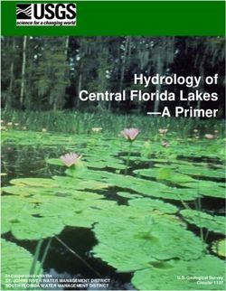 Hydrology of Central Florida Lakes -A Primer - In cooperation with the ST. JOHNS RIVER WATER MANAGEMENT DISTRICT SOUTH FLORIDA WATER MANAGEMENT ...