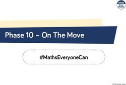 PHASE 10 - ON THE MOVE - #MATHSEVERYONECAN - CLYST HYDON PRIMARY SCHOOL