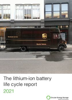 The lithium-ion battery life cycle report 2021 - The lithium-ion life cycle report - Circular Energy ...