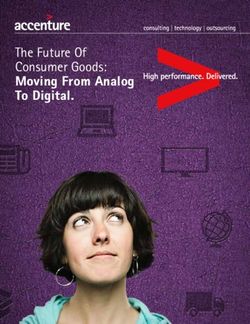 Moving From Analog To Digital - The Future Of Consumer Goods: Accenture