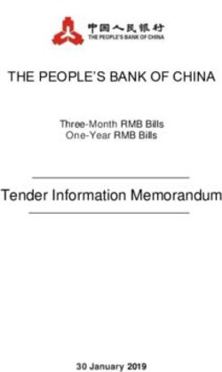 THE PEOPLE'S BANK OF CHINA - Tender Information Memorandum Three-Month RMB Bills One-Year RMB Bills