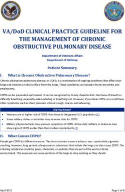 VA/DOD CLINICAL PRACTICE GUIDELINE FOR THE MANAGEMENT OF CHRONIC ...