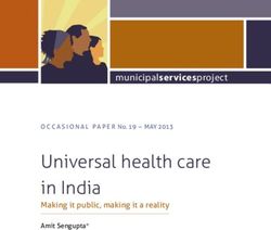 Universal health care in India - municipalservicesproject