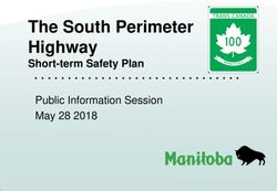 The South Perimeter Highway - Short-term Safety Plan Public Information Session May 28 2018