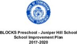 BLOCKS Preschool - Juniper Hill School School Improvement Plan 2017-2020 - Juniper Hill School School Improvement ...