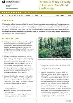 Domestic Stock Grazing to Enhance Woodland Biodiversity