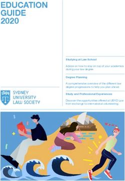 EDUCATION GUIDE 2020 - Sydney University Law Society