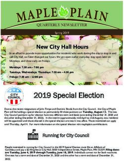 2019 Special Election - New City Hall Hours - City of Maple Plain