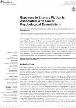 Exposure to Literary Fiction Is Associated With Lower Psychological Essentialism - Frontiers