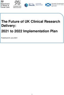 The Future of UK Clinical Research Delivery: 2021 to 2022 Implementation Plan