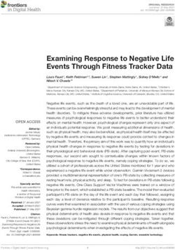 Examining Response to Negative Life Events Through Fitness Tracker Data