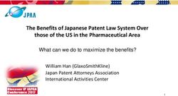 What can we do to maximize the benefits? - The Benefits of Japanese Patent Law System Over those of the US in the Pharmaceutical Area