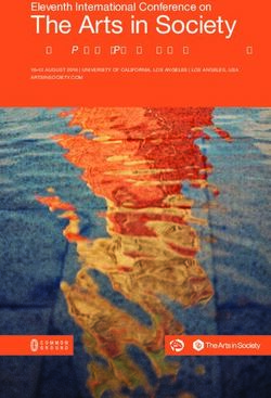 The Arts in Society The Practice of Art in the Age of the Anthropocene - Eleventh International Conference on