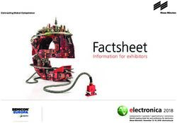 Factsheet Information for exhibitors - Connecting Global Competence