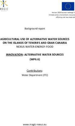 AGRICULTURAL USE OF ALTERNATIVE WATER SOURCES ON THE ISLANDS OF TENERIFE AND GRAN CANARIA