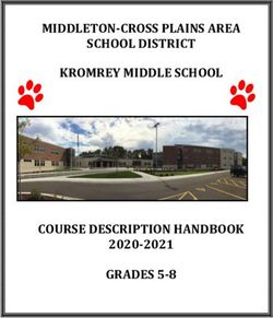 MIDDLETON-CROSS PLAINS AREA SCHOOL DISTRICT KROMREY MIDDLE SCHOOL - COURSE DESCRIPTION HANDBOOK GRADES 5-8 2020-2021