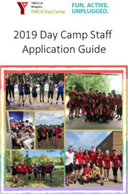 2019 Day Camp Staff Application Guide - YMCA of Niagara