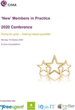 New' Members in Practice 2020 Conference - Going for gold - making impact possible Monday 19 October 2020 Evolve virtual platform - CIMA