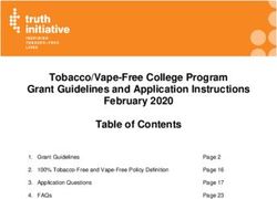 Tobacco/Vape-Free College Program Grant Guidelines and Application Instructions February 2020
