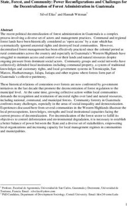 State, Forest, and Community: Power Reconfigurations and Challenges for the Decentralization of Forest Administration in Guatemala