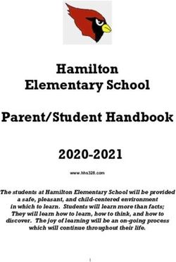 Hamilton Elementary School Parent/Student Handbook 2020-2021 - Hamilton CCSD 328
