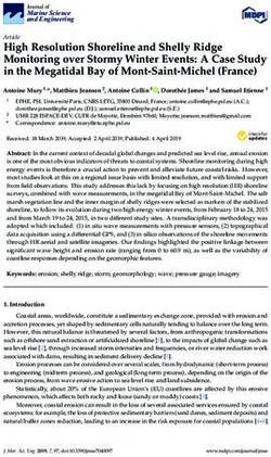 High Resolution Shoreline and Shelly Ridge Monitoring over Stormy Winter Events: A Case Study in the Megatidal Bay of Mont-Saint-Michel (France) ...
