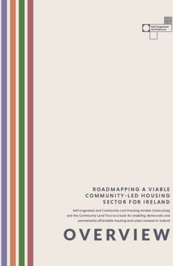 ROADMAPPING A VIABLE COMMUNITY-LED HOUSING SECTOR FOR IRELAND - Roadmapping a Viable Community-Led ...