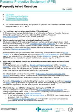 Personal Protective Equipment (PPE) - Frequently Asked Questions - Alberta Health Services