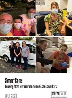 SMARTCARE LOOKING AFTER OUR FRONTLINE HOMELESSNESS WORKERS - STREETSMART AUSTRALIA