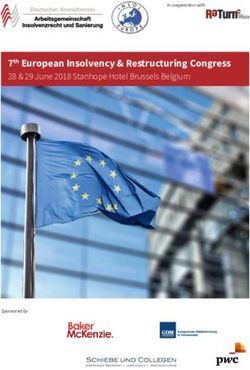 7th European Insolvency & Restructuring Congress - 28 & 29 June 2018 Stanhope Hotel Brussels Belgium - ARGE ...