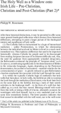 The Holy Well as a Window onto Irish Life - Pre-Christian, Christian and Post-Christian (Part 2)* - MURAL ...