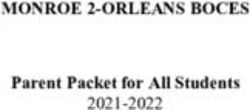 MONROE 2-ORLEANS BOCES - Parent Packet for All Students 2021-2022