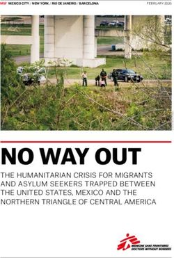 NO WAY OUT THE HUMANITARIAN CRISIS FOR MIGRANTS AND ASYLUM SEEKERS TRAPPED BETWEEN THE UNITED STATES, MEXICO AND THE NORTHERN TRIANGLE OF CENTRAL ...