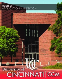 APPLICATION HANDBOOK 2020-21 - College-Conservatory of Music