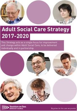 Adult Social Care Strategy 2017-2020 - This Strategy acts as a single focus for improvement and change within Adult Social Care, to be delivered ...