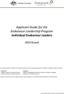 Applicant Guide for the Endeavour Leadership Program Individual Endeavour Leaders