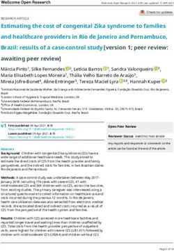 Estimating the cost of congenital Zika syndrome to families and healthcare providers in Rio de Janeiro and Pernambuco, Brazil: results of a ...
