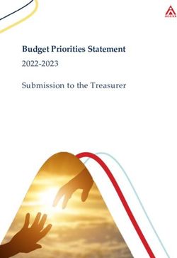 Budget Priorities Statement - 2022-2023 Submission to the Treasurer - Treasury