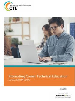 Promoting Career Technical Education - SOCIAL MEDIA GUIDE June 2021