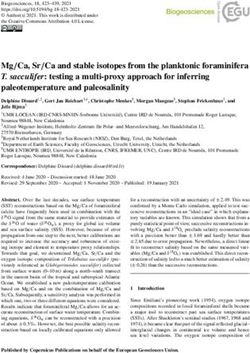 Mg/Ca, Sr/Ca and stable isotopes from the planktonic foraminifera T. sacculifer: testing a multi-proxy approach for inferring paleotemperature and ...