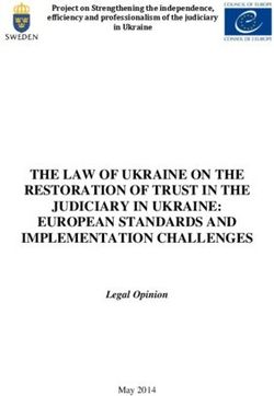 THE LAW OF UKRAINE ON THE RESTORATION OF TRUST IN THE JUDICIARY IN UKRAINE: EUROPEAN STANDARDS AND IMPLEMENTATION CHALLENGES - Legal Opinion