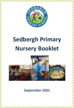 Sedbergh Primary Nursery Booklet - September 2021 - Sedbergh Primary School