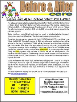 Before and After School "Club" 2021-2022 - Village of Island ...