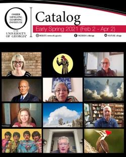 Catalog Early Spring 2021 (Feb 2 - Apr 2) - WEBSITE:www.olli.uga.edu FACEBOOK:olliatuga YOUTUBE:olliuga - OLLI@UGA
