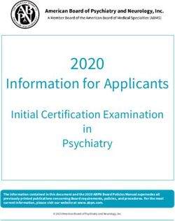 2020 Information for Applicants - Initial Certification Examination - ABPN